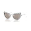2-in-1-Clip-On-Sonnenbrille, auffälliges Design, Cat-Eye-Form, Sk7011, weiss 2-in-1-Clip-On-Sonnenbrille, auffälliges Design, Cat-Eye-Form, Sk7011, weiss