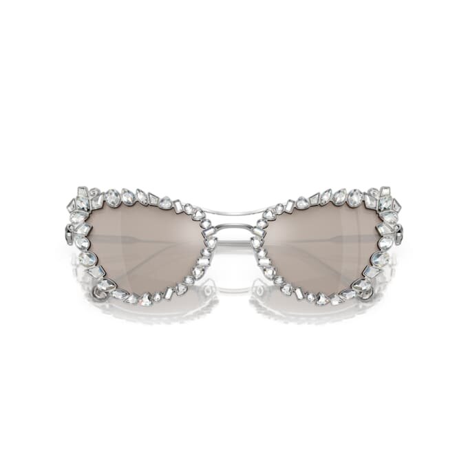 2-in-1-Clip-On-Sonnenbrille, auffälliges Design, Cat-Eye-Form, Sk7011, weiss 2-in-1-Clip-On-Sonnenbrille, auffälliges Design, Cat-Eye-Form, Sk7011, weiss