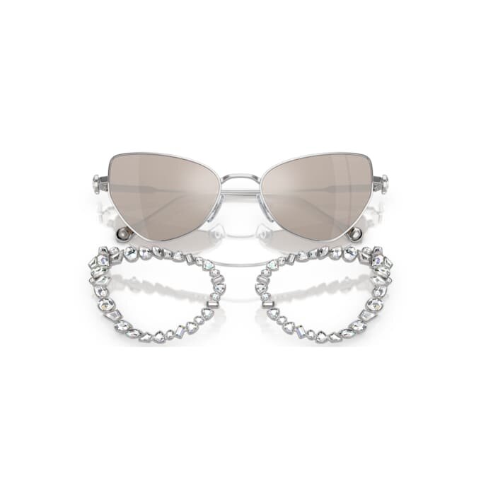 2-in-1-Clip-On-Sonnenbrille, auffälliges Design, Cat-Eye-Form, Sk7011, weiss 2-in-1-Clip-On-Sonnenbrille, auffälliges Design, Cat-Eye-Form, Sk7011, weiss