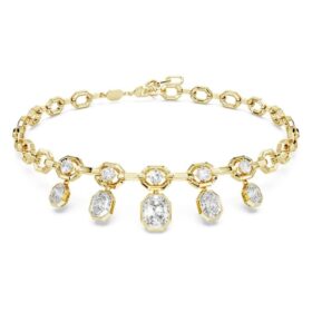 Achteckige Halskette mit im Labor gezüchteten Diamanten, 12.56 Ct Tw, gemischte Formen, 18K Gelbgold Achteckige Halskette mit im Labor gezüchteten Diamanten, 12.56 Ct Tw, gemischte Formen, 18K Gelbgold