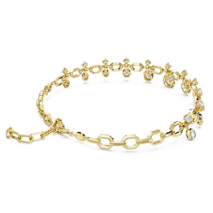 Achteckige Halskette mit im Labor gezüchteten Diamanten, 18.39 Ct Tw, gemischte Schliffformen, 18K Gelbgold Achteckige Halskette mit im Labor gezüchteten Diamanten, 18.39 Ct Tw, gemischte Schliffformen, 18K Gelbgold