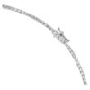 Achteckige Halskette mit im Labor gezüchteten Diamanten, 19.90 Ct Tw, achteckige Form, 18K Weissgold Achteckige Halskette mit im Labor gezüchteten Diamanten, 19.90 Ct Tw, achteckige Form, 18K Weissgold