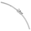 Achteckige Halskette mit im Labor gezüchteten Diamanten, 37.70 Ct Tw, achteckige Form, 18K Weissgold Achteckige Halskette mit im Labor gezüchteten Diamanten, 37.70 Ct Tw, achteckige Form, 18K Weissgold