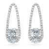 Achteckige Tennis-Ohrringe mit im Labor gezüchteten Diamanten, 7.95 Ct insgesamt, gemischte Formen, 18K Weissgold Achteckige Tennis-Ohrringe mit im Labor gezüchteten Diamanten, 7.95 Ct insgesamt, gemischte Formen, 18K Weissgold