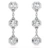 Achteckige Tropf-Ohrringe mit im Labor gezüchteten Diamanten, 0.6 Ct Tw, runde Form, Sterlingsilber Achteckige Tropf-Ohrringe mit im Labor gezüchteten Diamanten, 0.6 Ct Tw, runde Form, Sterlingsilber