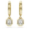 Achteckige Tropf-Ohrringe mit im Labor gezüchteten Diamanten, 1.0 Ct insgesamt, achteckige Form, 14K Gelbgold Achteckige Tropf-Ohrringe mit im Labor gezüchteten Diamanten, 1.0 Ct insgesamt, achteckige Form, 14K Gelbgold