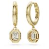 Achteckige Tropf-Ohrringe mit im Labor gezüchteten Diamanten, 1.0 Ct insgesamt, achteckige Form, 14K Gelbgold Achteckige Tropf-Ohrringe mit im Labor gezüchteten Diamanten, 1.0 Ct insgesamt, achteckige Form, 14K Gelbgold