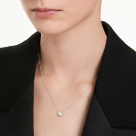 Achteckiger Anhänger mit im Labor gezüchteten Diamanten, 0.5 Ct insgesamt, achteckige Form, 14K Weissgold Achteckiger Anhänger mit im Labor gezüchteten Diamanten, 0.5 Ct insgesamt, achteckige Form, 14K Weissgold