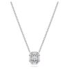 Achteckiger Anhänger mit im Labor gezüchteten Diamanten, 0.5 Ct insgesamt, achteckige Form, 14K Weissgold Achteckiger Anhänger mit im Labor gezüchteten Diamanten, 0.5 Ct insgesamt, achteckige Form, 14K Weissgold