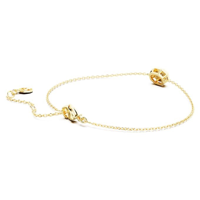 Achtkant-Armband mit im Labor gezüchteten Diamanten, 0.5 Ct Tw, achtkantige Form, 14K Gelbgold Achtkant-Armband mit im Labor gezüchteten Diamanten, 0.5 Ct Tw, achtkantige Form, 14K Gelbgold