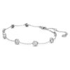 Achtkant-Armband mit im Labor gezüchteten Diamanten, 0.8 Ct Tw, runde Form, Sterlingsilber Achtkant-Armband mit im Labor gezüchteten Diamanten, 0.8 Ct Tw, runde Form, Sterlingsilber