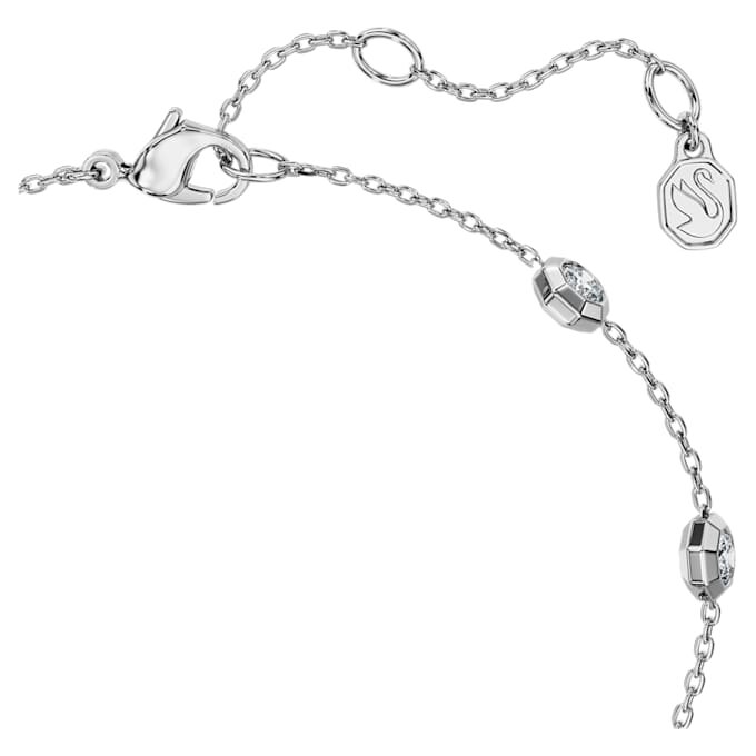 Achtkant-Armband mit im Labor gezüchteten Diamanten, 0.8 Ct Tw, runde Form, Sterlingsilber Achtkant-Armband mit im Labor gezüchteten Diamanten, 0.8 Ct Tw, runde Form, Sterlingsilber