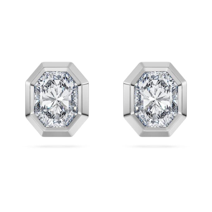 Achtkant-Ohrringe mit im Labor gezüchteten Diamanten, 1.0 Ct Tw, achteckige Form, 14K Weissgold Achtkant-Ohrringe mit im Labor gezüchteten Diamanten, 1.0 Ct Tw, achteckige Form, 14K Weissgold