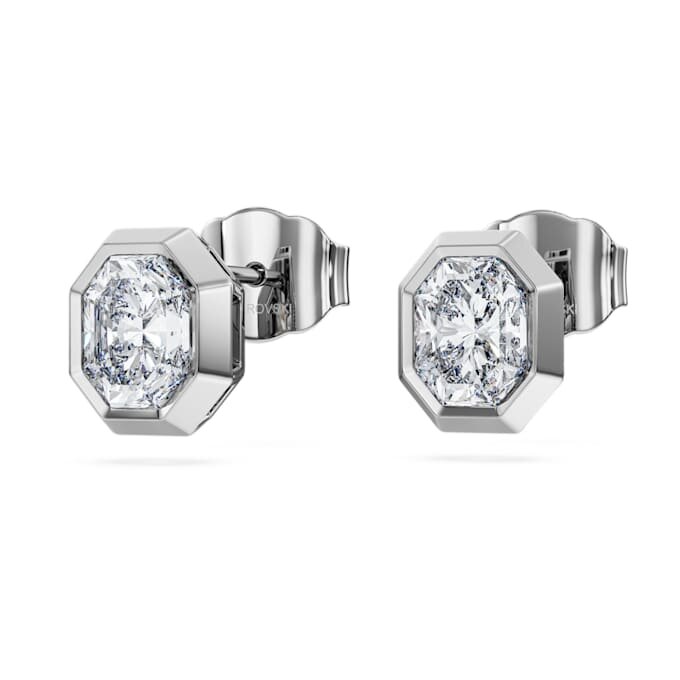 Achtkant-Ohrringe mit im Labor gezüchteten Diamanten, 1.0 Ct Tw, achteckige Form, 14K Weissgold Achtkant-Ohrringe mit im Labor gezüchteten Diamanten, 1.0 Ct Tw, achteckige Form, 14K Weissgold