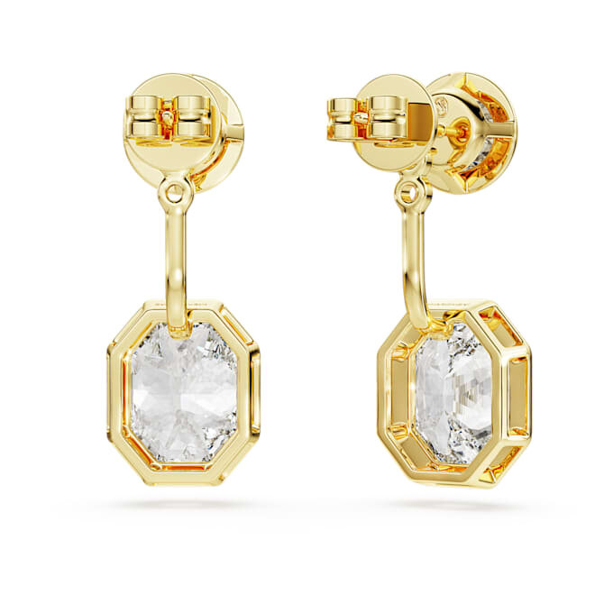 Achtkant-Ohrringe mit im Labor gezüchteten Diamanten, 7.70 Ct insgesamt, gemischte Formen, 18K Gelbgold Achtkant-Ohrringe mit im Labor gezüchteten Diamanten, 7.70 Ct insgesamt, gemischte Formen, 18K Gelbgold