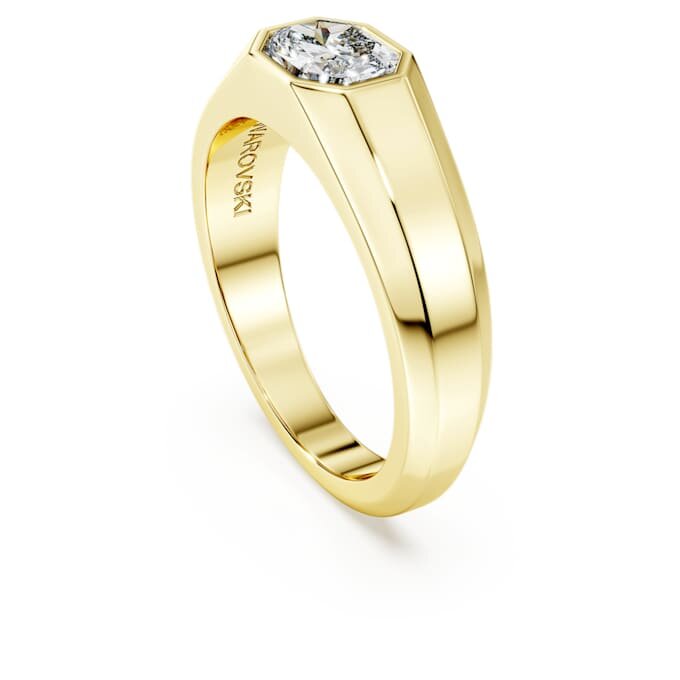 Achtkant-Ring mit im Labor gezüchteten Diamanten, 1.0 Ct insgesamt, achteckige Form, 14K Gelbgold Achtkant-Ring mit im Labor gezüchteten Diamanten, 1.0 Ct insgesamt, achteckige Form, 14K Gelbgold