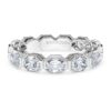 Achtkant-Ring mit im Labor gezüchteten Diamanten, 2.4 Ct Tw, achteckige Form, 14K Weissgold