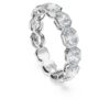 Achtkant-Ring mit im Labor gezüchteten Diamanten, 2.4 Ct Tw, achteckige Form, 14K Weissgold