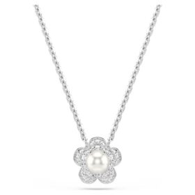 Ariana Grande X Swarovski Anhänger Kristallperle, Rundschliff, Blume, Weiss, rhodiniert Ariana Grande X Swarovski Anhänger Kristallperle, Rundschliff, Blume, Weiss, rhodiniert