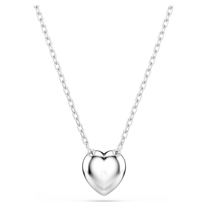 Ariana Grande X Swarovski Anhänger mit gemischten Schliffen, Herz, weiss, rhodiniert Ariana Grande X Swarovski Anhänger mit gemischten Schliffen, Herz, weiss, rhodiniert