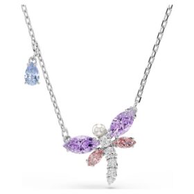 Ariana Grande X Swarovski Anhänger mit gemischten Schliffen, Libelle, mehrfarbig, rhodiniert Ariana Grande X Swarovski Anhänger mit gemischten Schliffen, Libelle, mehrfarbig, rhodiniert