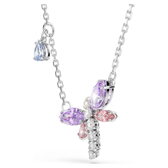 Ariana Grande X Swarovski Anhänger mit gemischten Schliffen, Libelle, mehrfarbig, rhodiniert Ariana Grande X Swarovski Anhänger mit gemischten Schliffen, Libelle, mehrfarbig, rhodiniert