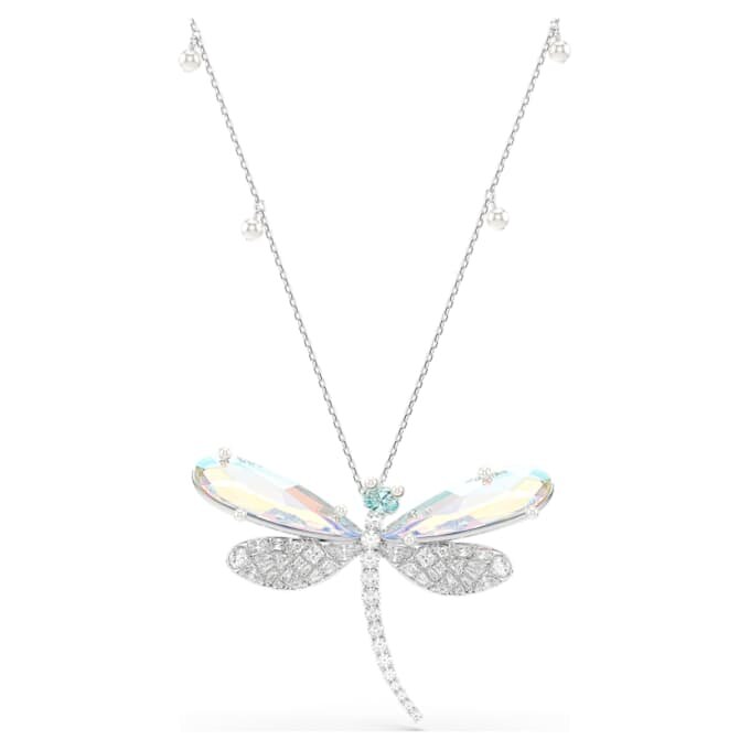 Ariana Grande X Swarovski Anhänger und Brosche Kristallperle, gemischte Schliffe, Libelle, weiss, rhodiniert Ariana Grande X Swarovski Anhänger und Brosche Kristallperle, gemischte Schliffe, Libelle, weiss, rhodiniert