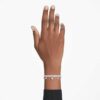 Ariana Grande X Swarovski Armband Crystal Pearl, Rundschliff, weiss, rhodiniert