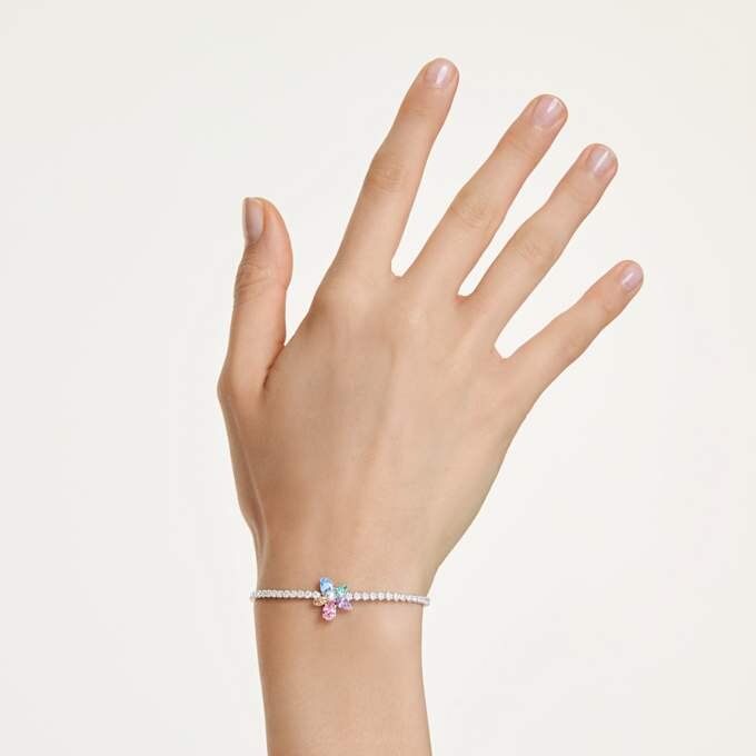 Ariana Grande X Swarovski Armband mit gemischten Schliffen, Blume, mehrfarbig, rhodiniert Ariana Grande X Swarovski Armband mit gemischten Schliffen, Blume, mehrfarbig, rhodiniert