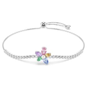 Ariana Grande X Swarovski Armband mit gemischten Schliffen, Blume, mehrfarbig, rhodiniert