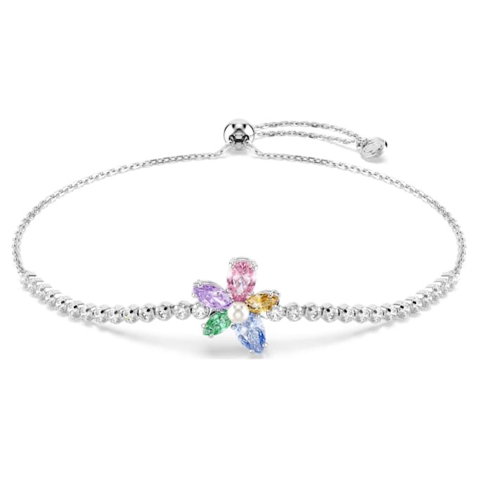Ariana Grande X Swarovski Armband mit gemischten Schliffen, Blume, mehrfarbig, rhodiniert Ariana Grande X Swarovski Armband mit gemischten Schliffen, Blume, mehrfarbig, rhodiniert