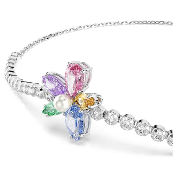 Ariana Grande X Swarovski Armband mit gemischten Schliffen, Blume, mehrfarbig, rhodiniert Ariana Grande X Swarovski Armband mit gemischten Schliffen, Blume, mehrfarbig, rhodiniert