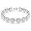 Ariana Grande X Swarovski-Armband mit gemischten Schliffen, Herz, weiss, rhodiniert Ariana Grande X Swarovski-Armband mit gemischten Schliffen, Herz, weiss, rhodiniert