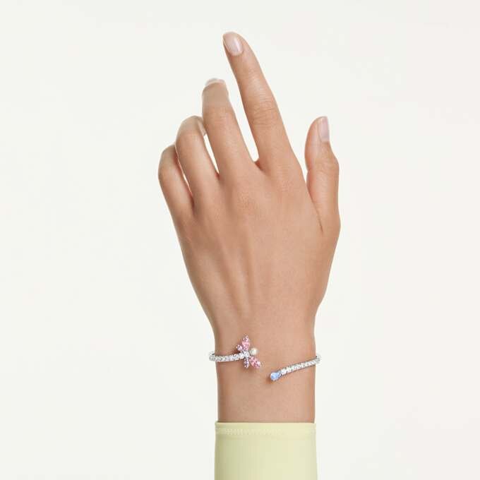 Ariana Grande X Swarovski Armreif mit gemischten Schliffen, Libelle, mehrfarbig, rhodiniert Ariana Grande X Swarovski Armreif mit gemischten Schliffen, Libelle, mehrfarbig, rhodiniert