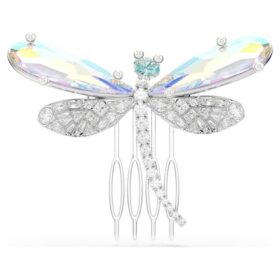 Ariana Grande X Swarovski Brosche und Haarschmuck Kristallperle, verschiedene Schliffe, Libelle, weiss, rhodiniert