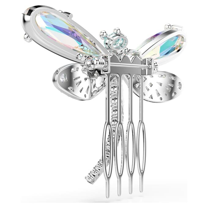 Ariana Grande X Swarovski Brosche und Haarschmuck Kristallperle, verschiedene Schliffe, Libelle, weiss, rhodiniert Ariana Grande X Swarovski Brosche und Haarschmuck Kristallperle, verschiedene Schliffe, Libelle, weiss, rhodiniert