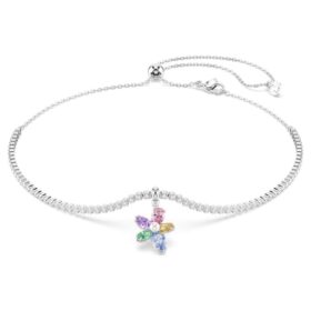 Ariana Grande X Swarovski Choker, gemischte Schliffe, Blume, mehrfarbig, rhodiniert Ariana Grande X Swarovski Choker, gemischte Schliffe, Blume, mehrfarbig, rhodiniert