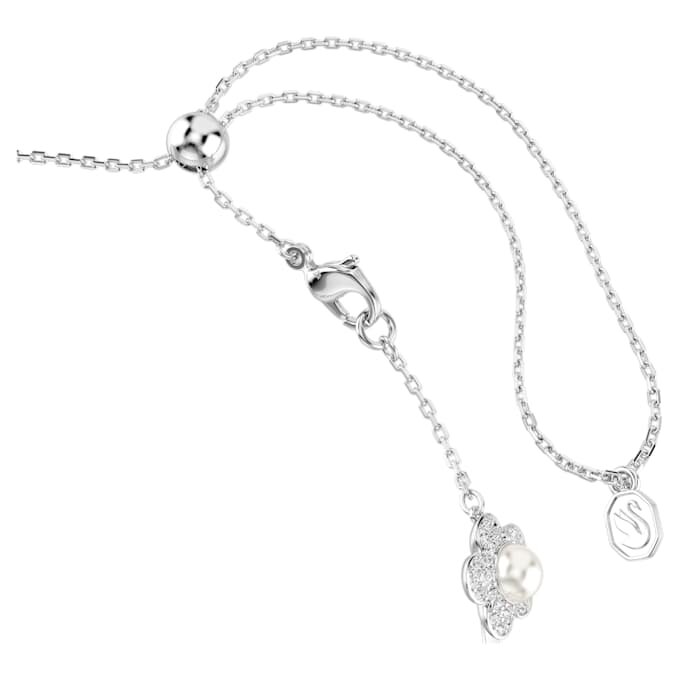 Ariana Grande X Swarovski Choker Kristallperle, runder Schliff, weiss, rhodiniert Ariana Grande X Swarovski Choker Kristallperle, runder Schliff, weiss, rhodiniert