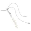 Ariana Grande X Swarovski Choker mit gemischten Schliffarten, Kristallperlen, Herz, weiss, rhodiniert Ariana Grande X Swarovski Choker mit gemischten Schliffarten, Kristallperlen, Herz, weiss, rhodiniert