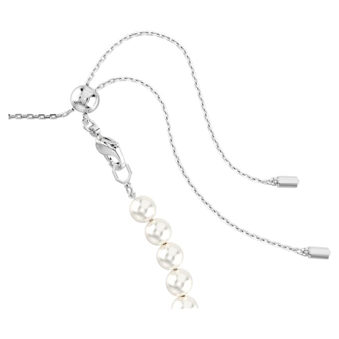 Ariana Grande X Swarovski Choker mit gemischten Schliffarten, Kristallperlen, Herz, weiss, rhodiniert Ariana Grande X Swarovski Choker mit gemischten Schliffarten, Kristallperlen, Herz, weiss, rhodiniert