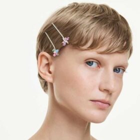 Ariana Grande X Swarovski Haarnadel, gemischte Schliffe, Libelle, Blume, mehrfarbig, rhodiniert