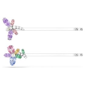 Ariana Grande X Swarovski Haarnadel, gemischte Schliffe, Libelle, Blume, mehrfarbig, rhodiniert