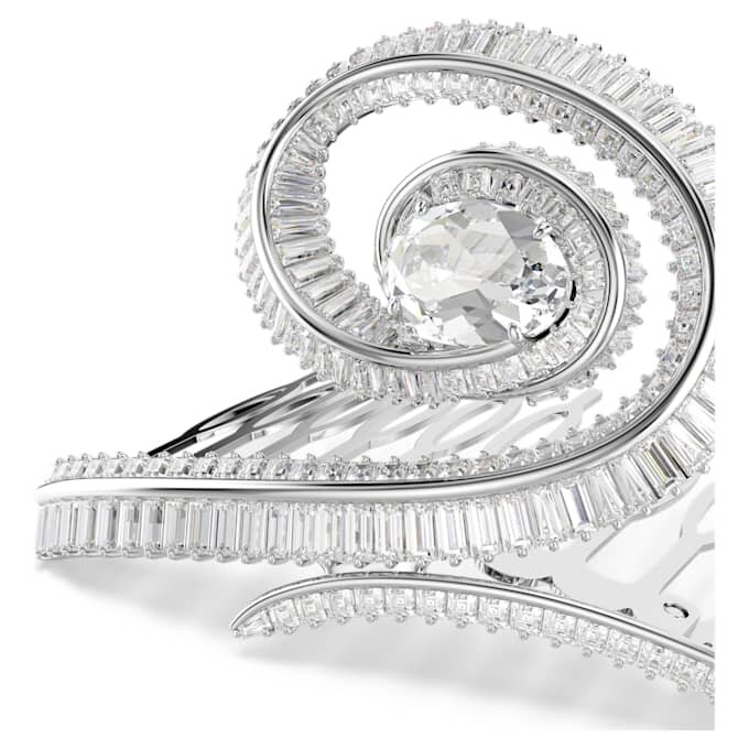 Ariana Grande X Swarovski Haarspange im Baguette-Schliff, weiss, rhodiniert Ariana Grande X Swarovski Haarspange im Baguette-Schliff, weiss, rhodiniert