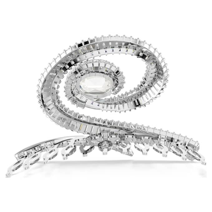 Ariana Grande X Swarovski Haarspange im Baguette-Schliff, weiss, rhodiniert Ariana Grande X Swarovski Haarspange im Baguette-Schliff, weiss, rhodiniert