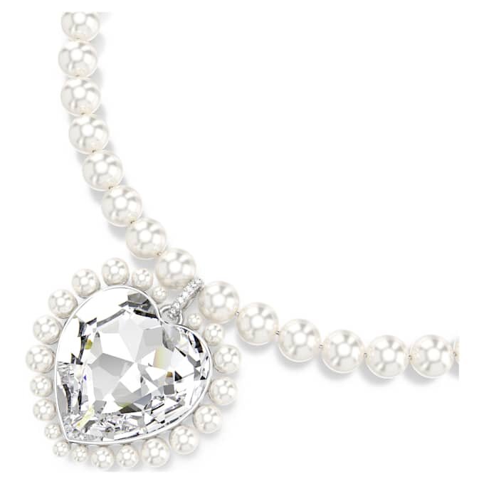 Ariana Grande X Swarovski Halskette Kristallperle, Herzschliff, Herz, Weiss, rhodiniert Ariana Grande X Swarovski Halskette Kristallperle, Herzschliff, Herz, Weiss, rhodiniert