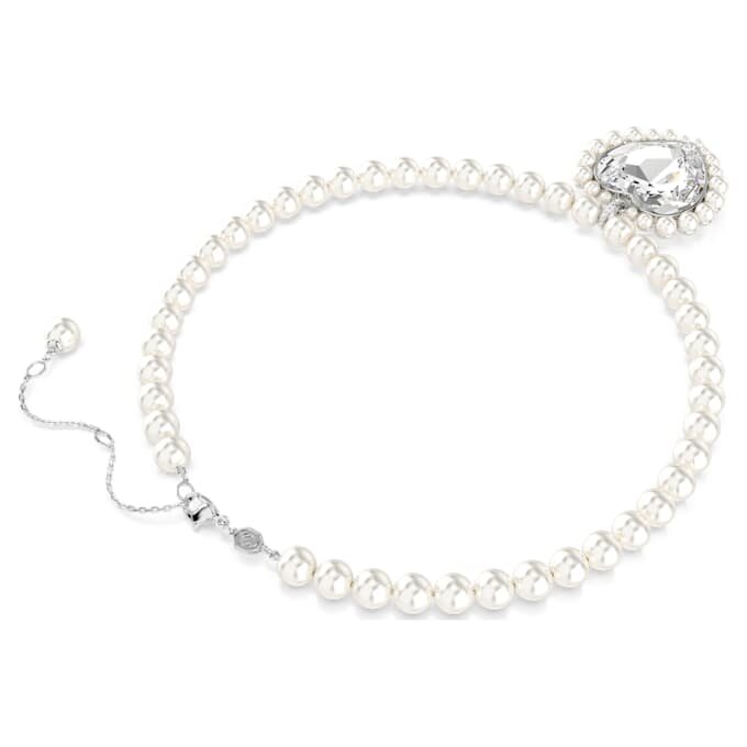 Ariana Grande X Swarovski Halskette Kristallperle, Herzschliff, Herz, Weiss, rhodiniert Ariana Grande X Swarovski Halskette Kristallperle, Herzschliff, Herz, Weiss, rhodiniert