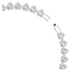 Ariana Grande X Swarovski Halskette mit gemischten Schliffen, Herz, weiss, rhodiniert