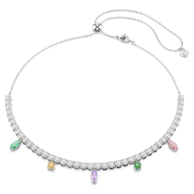 Ariana Grande X Swarovski Halskette mit gemischten Schliffen, mehrfarbig, rhodiniert Ariana Grande X Swarovski Halskette mit gemischten Schliffen, mehrfarbig, rhodiniert