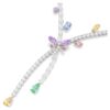 Ariana Grande X Swarovski Halskette mit gemischten Schliffformen, Libelle, mehrfarbig, rhodiniert