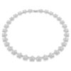 Ariana Grande X Swarovski Halskette, Rundschliff, Blume, Weiss, rhodiniert